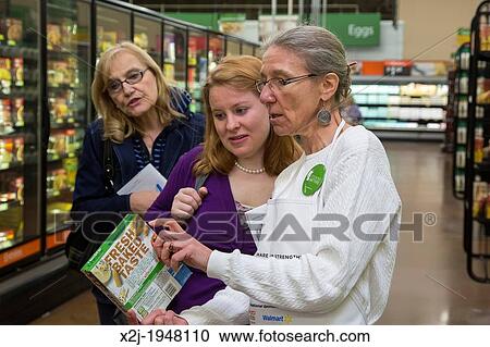 Sterling Heights, Michigan - Cooking Matters" workshop in the grocery section of a Walmart store. The workshop offered tips on buying healthy food on a budget. " View Large Photo Image Stock Image - Sterling Heights, Michigan - Cooking Matters" workshop in the grocery section of a Walmart store. The workshop offered tips on buying healthy food on a budget. ". Fotosearch