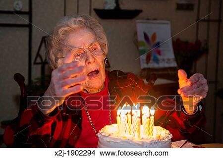 Sterling Heights, Michigan - Elderly woman celebrates her 99th birthday View Large Photo Image Picture - Sterling Heights, Michigan - Elderly woman celebrates her 99th birthday. Fotosearch