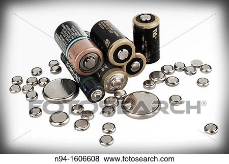 Still life of alkaline batteries and lithium used. View Large Photo Image Stock Photo - Still life of alkaline batteries and lithium used.. Fotosearch