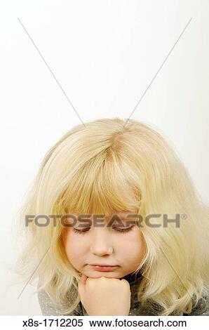 Stock Photography - Stock Photo of child thinking. Fotosearch