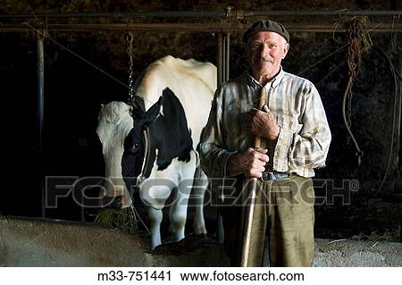 Stockbreeder, Olveiroa. La Corua province, Galicia, Spain View Large Photo Image Stock Image - Stockbreeder, Olveiroa. La Corua province, Galicia, Spain. Fotosearch