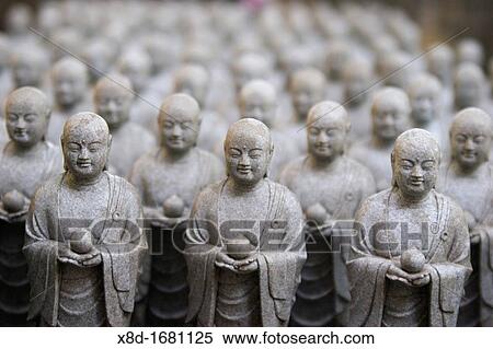 Stone buddhist statues at Hase-dera Temple, Kamakura, Kanagawa Prefecture, Japan View Large Photo Image Stock Photography - Stone buddhist statues at Hase-dera Temple, Kamakura, Kanagawa Prefecture, Japan. Fotosearch