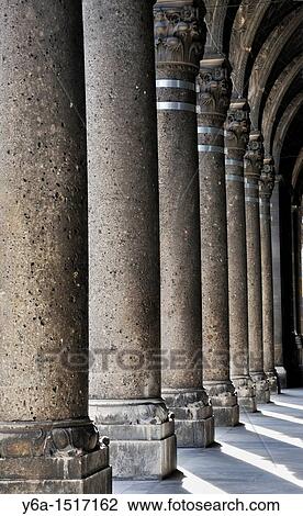 Stock Image - Stone columns, Vienna, Austria, Europe. Fotosearch