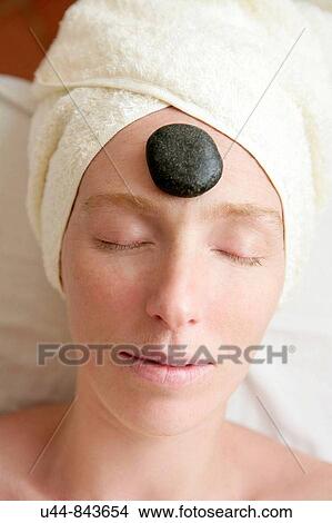 Stone head theraphy View Large Photo Image Picture - Stone head theraphy. Fotosearch