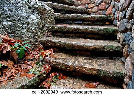 Stock Photo - Stone steps, L? Espluga de Francol?, Catalonia, Spain. Fotosearch