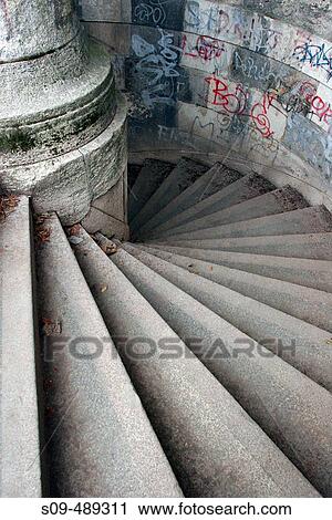 Stone steps near Gellert Hill in Buda, Budapest, Hungary. View Large Photo Image Stock Image - Stone steps near Gellert Hill in Buda, Budapest, Hungary.. Fotosearch