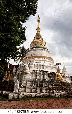 Stone stupa Bangkok View Large Photo Image Stock Photography - Stone stupa Bangkok. Fotosearch