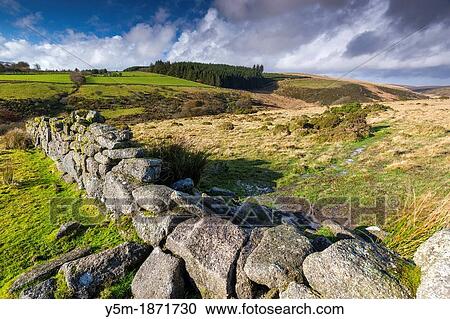 Stone wall in valley of the West Dart River near Two Bridges in the Dartmoor National Park, Devon, England, UK, Europe View Large Photo Image Stock Image - Stone wall in valley of the West Dart River near Two Bridges in the Dartmoor National Park, Devon, England, UK, Europe. Fotosearch