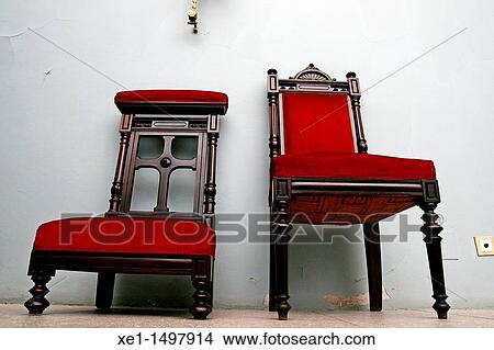 stool, chair, Santa Coloma's church, Centelles, Catalonia, Spain. View Large Photo Image Picture - stool, chair, Santa Coloma's church, Centelles, Catalonia, Spain.. Fotosearch