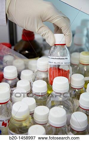 Storage of reagents, synthesis lab, research laboratory, IkerChem research lab, design and synthesis of new chemical entities with therapeutic applications in oncology, discovery and development of novel drugs for the treatment of cancer View Large Photo Image Stock Photo - Storage of reagents, synthesis lab, research laboratory, IkerChem research lab, design and synthesis of new chemical entities with therapeutic applications in oncology, discovery and development of novel drugs for the treatment of cancer. Fotosearch