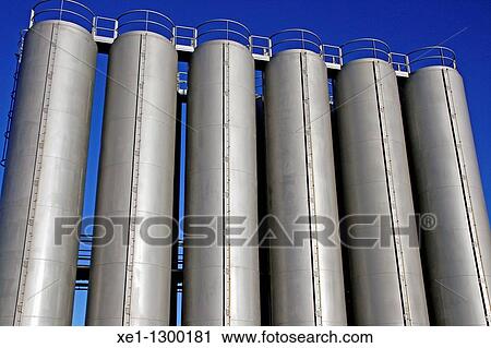 Storage tanks, industry, Gava, Barcelona province, Spain View Large Photo Image Stock Image - Storage tanks, industry, Gava, Barcelona province, Spain. Fotosearch