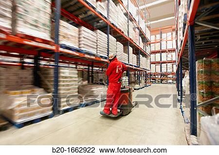 Stock Image - Store products in pallets, Packaging canned vegetables, Canning Industry, Agri-food, Logistics Center, Grupo Riberebro, Alfaro, La Rioja, Spain. Fotosearch