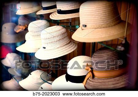 Store showcase classic hat shop in the center of Barcelona, Catalonia, Spain View Large Photo Image Stock Image - Store showcase classic hat shop in the center of Barcelona, Catalonia, Spain. Fotosearch