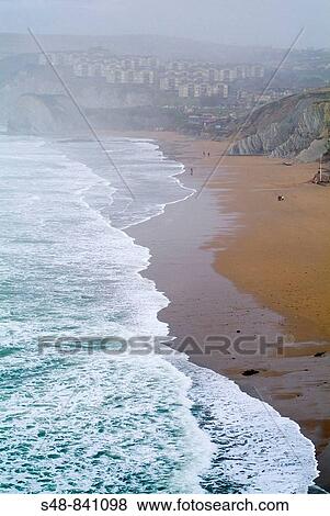 Storm in Sopelana Beach, Biscay, Basque Country, Spain View Large Photo Image Stock Photo - Storm in Sopelana Beach, Biscay, Basque Country, Spain. Fotosearch