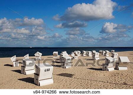 Strandkoerbe / Beach Chairs / Hoernum / Sylt / Deutschland / Germany View Large Photo Image Stock Photograph - Strandkoerbe / Beach Chairs / Hoernum / Sylt / Deutschland / Germany. Fotosearch