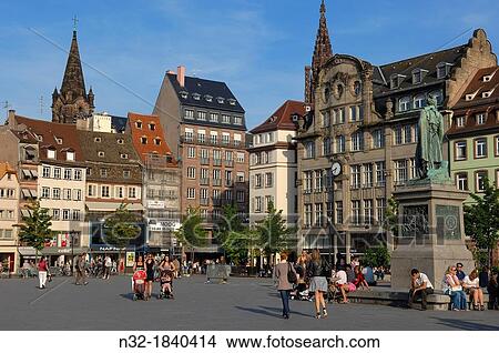 Strasbourg, Kleber square, UNESCO world heritage site, Place Kleber, Alsace, Bas Rhin, France, Europe View Large Photo Image Picture - Strasbourg, Kleber square, UNESCO world heritage site, Place Kleber, Alsace, Bas Rhin, France, Europe. Fotosearch