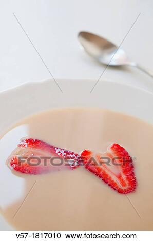 Strawberry dessert. Close view. View Large Photo Image Stock Image - Strawberry dessert. Close view.. Fotosearch