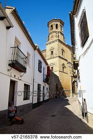 Street and Old University. Baeza, jaen province, Andalucia, Spain. View Large Photo Image Stock Photo - Street and Old University. Baeza, jaen province, Andalucia, Spain.. Fotosearch