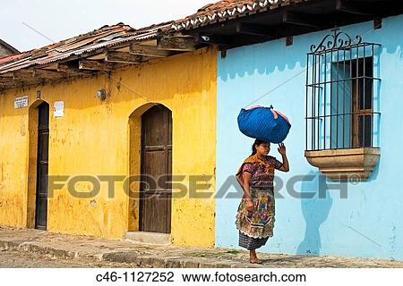 Street. Antigua. Guatemala. Guatemala. View Large Photo Image Stock Image - Street. Antigua. Guatemala. Guatemala.. Fotosearch