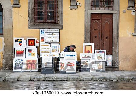 Street Artist in Piazza di Santa Croce Square, Florence; Italy. View Large Photo Image Stock Photo - Street Artist in Piazza di Santa Croce Square, Florence; Italy.. Fotosearch