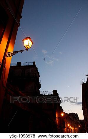 Stock Photo - street at night in rome italy.. Fotosearch