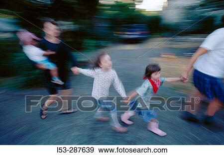 Stock Photo - Street dance at a block party, Seattle, Washington, USA. Fotosearch
