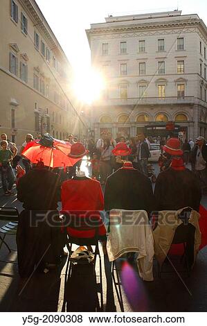street entertainers on via del corso road in rome italy View Large Photo Image Stock Photo - street entertainers on via del corso road in rome italy. Fotosearch