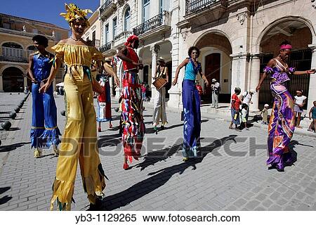 Street Entertainers, Plaza Vieja, Old Havana, Cuba View Large Photo Image Stock Photography - Street Entertainers, Plaza Vieja, Old Havana, Cuba. Fotosearch
