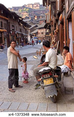 Street environment in Xinjiang, Xinjiang, Guizhou, China View Large Photo Image Stock Photo - Street environment in Xinjiang, Xinjiang, Guizhou, China. Fotosearch