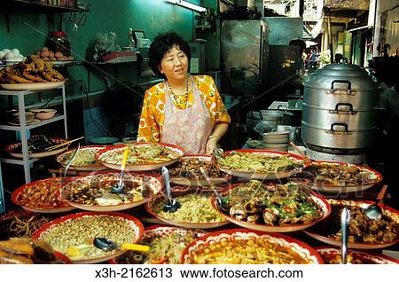 Stock Image - street food, Bangkok, Thailand, Southeast Asia.. Fotosearch