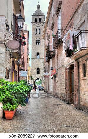 Street in old town, Barletta, Apulia, Italy. View Large Photo Image Stock Photo - Street in old town, Barletta, Apulia, Italy.. Fotosearch