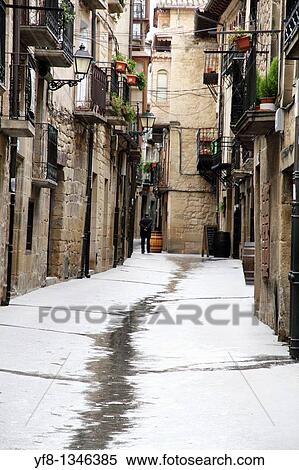 Street Laguardia town Alava Euskadi Basque country Spain View Large Photo Image Stock Photography - Street Laguardia town Alava Euskadi Basque country Spain. Fotosearch