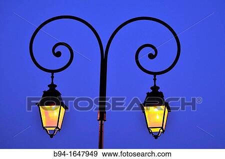 Street lamp, Osseja. Pyrenees-Orientales, Languedoc-Roussillon, France View Large Photo Image Stock Photo - Street lamp, Osseja. Pyrenees-Orientales, Languedoc-Roussillon, France. Fotosearch