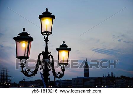 Street lamp, Venice, Italy View Large Photo Image Stock Photograph - Street lamp, Venice, Italy. Fotosearch