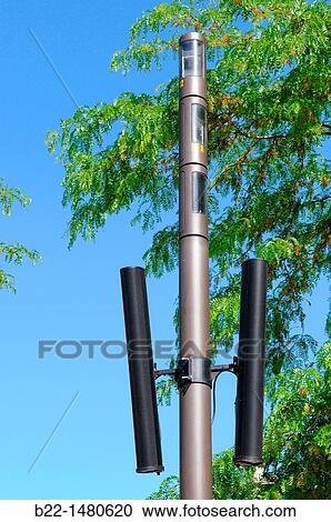 Stock Image - Street lighting, Reims, Marne, Champagne-Ardenne, France. Fotosearch