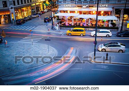 Street night view in Albertplatz, Vienna, Austria View Large Photo Image Stock Photo - Street night view in Albertplatz, Vienna, Austria. Fotosearch