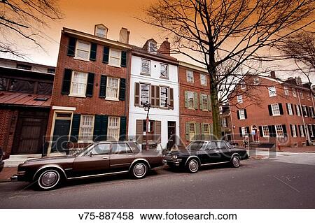 Street of Philadelphia, Pennsylvania, USA View Large Photo Image Stock Photo - Street of Philadelphia, Pennsylvania, USA. Fotosearch