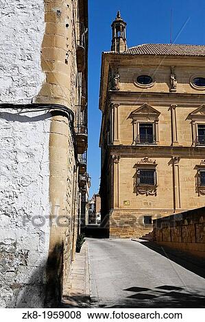 Street of Ubeda, Jaen province, Andalusia, Spain. View Large Photo Image Stock Photo - Street of Ubeda, Jaen province, Andalusia, Spain.. Fotosearch