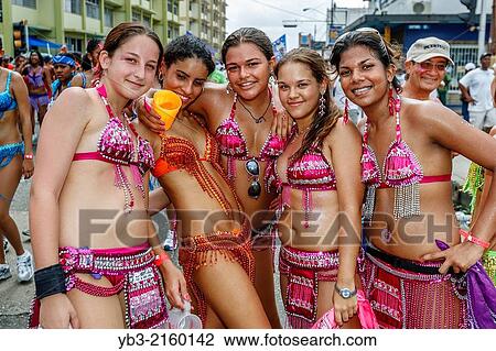Street Procession During The Annual Carnival, Port of Spain, Trinidad. View Large Photo Image Stock Image - Street Procession During The Annual Carnival, Port of Spain, Trinidad.. Fotosearch