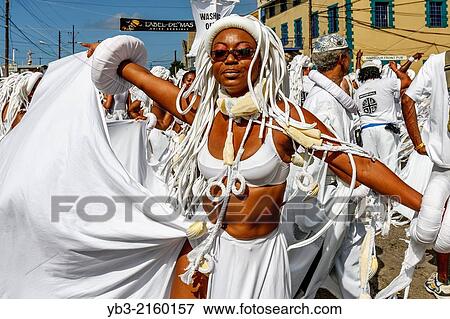 Street Procession During The Annual Carnival, Port of Spain, Trinidad. View Large Photo Image Stock Photo - Street Procession During The Annual Carnival, Port of Spain, Trinidad.. Fotosearch