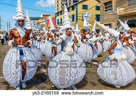 Street Procession During The Annual Carnival, Port of Spain, Trinidad. View Large Photo Image Stock Photo - Street Procession During The Annual Carnival, Port of Spain, Trinidad.. Fotosearch