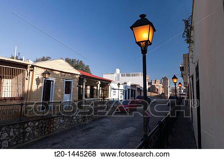 Stock Photo - Street Scene at Colonial District, Santo Domingo, Dominican Republic. Fotosearch