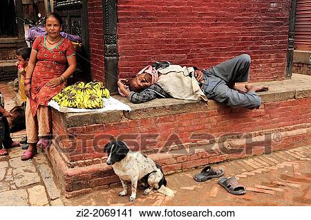 Street scene, Bhaktapur, Nepal View Large Photo Image Stock Image - Street scene, Bhaktapur, Nepal. Fotosearch