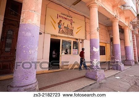 Street scene from the city center near Prado, Havana, Cuba, West Indies, Central America. View Large Photo Image Stock Image - Street scene from the city center near Prado, Havana, Cuba, West Indies, Central America.. Fotosearch