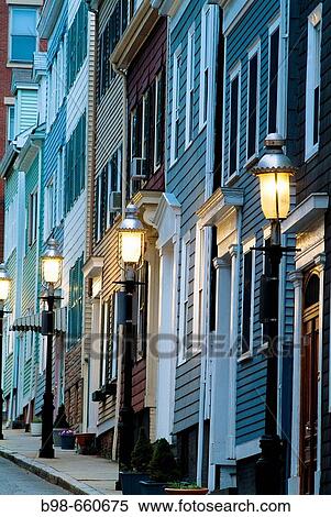Street scene in Charlestown, Boston, Massachusetts, USA View Large Photo Image Stock Photography - Street scene in Charlestown, Boston, Massachusetts, USA. Fotosearch