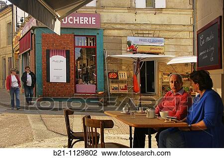 Street scene, Langoiran, Gironde, Aquitaine, France View Large Photo Image Stock Image - Street scene, Langoiran, Gironde, Aquitaine, France. Fotosearch