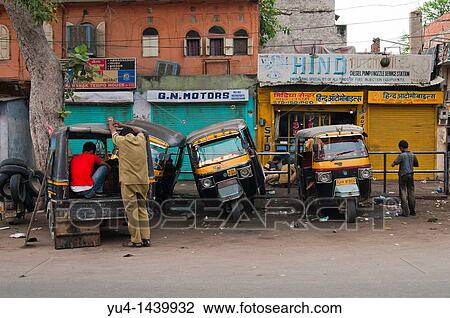 Street scene, Tuk-Tuk garage, Jaipur, Rajasthan, India, Asia View Large Photo Image Stock Image - Street scene, Tuk-Tuk garage, Jaipur, Rajasthan, India, Asia. Fotosearch