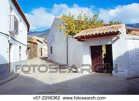 Street. Sevilleja de la Jara, Toledo province, Castilla La Mancha, Spain. View Large Photo Image Stock Image - Street. Sevilleja de la Jara, Toledo province, Castilla La Mancha, Spain.. Fotosearch