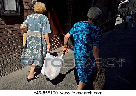 Stock Image - Street, Siena. Tuscany, Italy. Fotosearch
