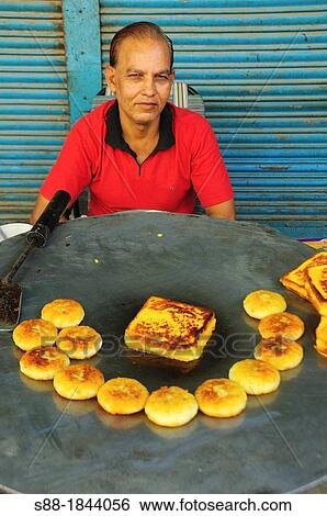 Stock Photograph - Street view in Paharganj. Fotosearch